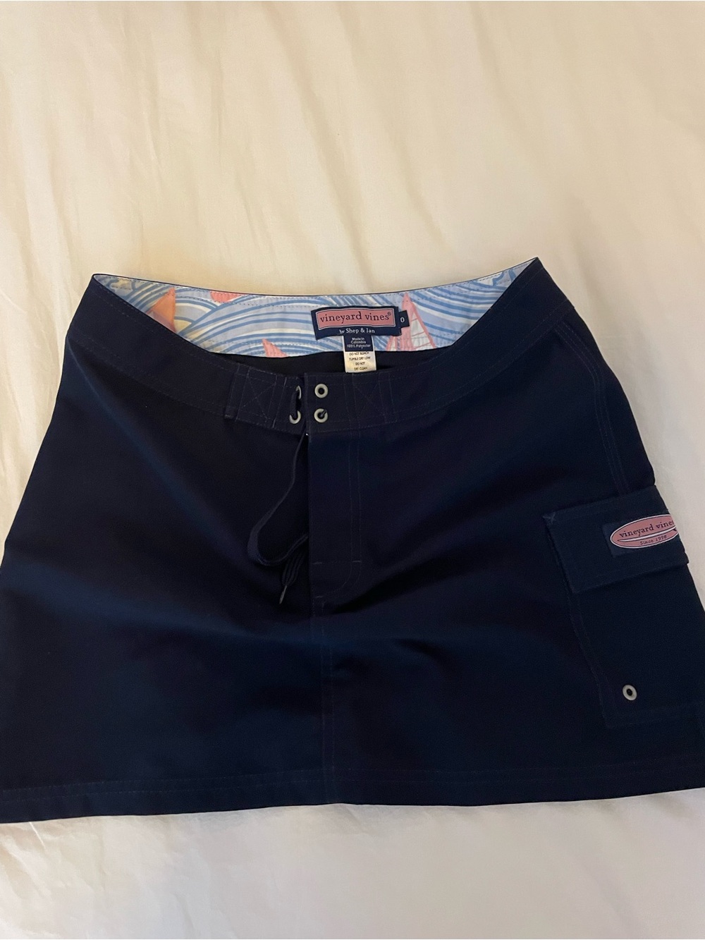 Vineyard Vines Navy Cargo Skirt